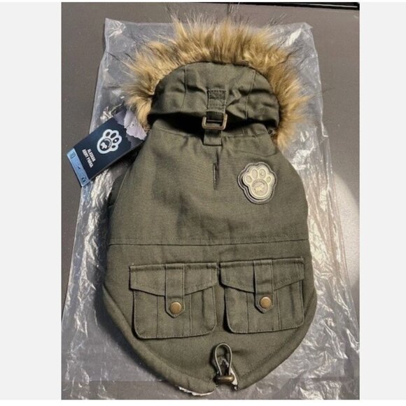 Canada Pooch Alaskan Army Parka In Army Green, 10 - Picture 4 of 8